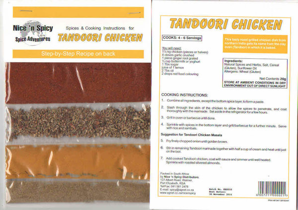 Nice 'n Spicy: Tandoori Chicken / MHD 31.12.22