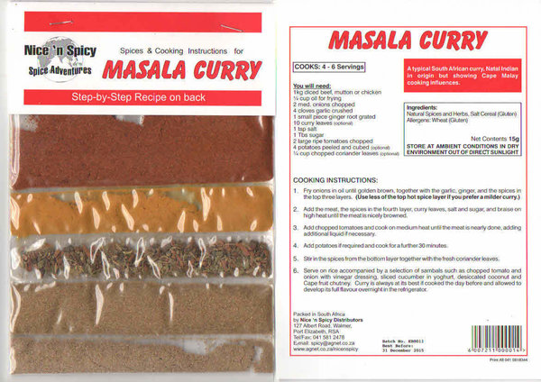 Nice 'n Spicy: Masala Curry / MHD 31.12.22
